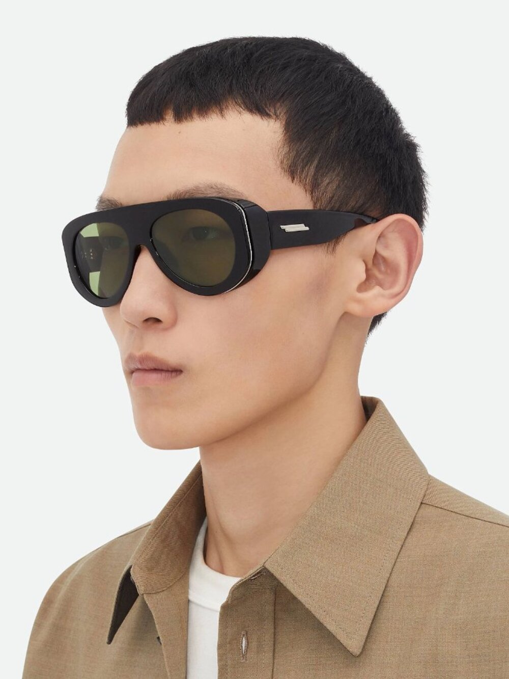 BOTTEGA VENETA BV1362S 006 oversized men's sunglasses frame reading hinge